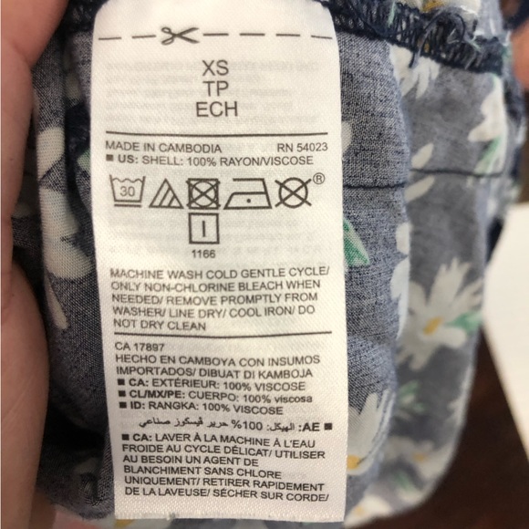 Old Navy Daisy Navy Blue Mini Dress SZ XS - Picture 10 of 12